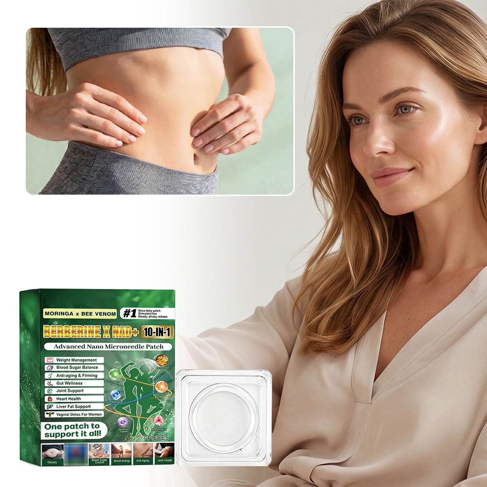 Herbal Wellness Patches - 7 Stück/Box pflanzliches Hautpflege-Pflaster, Moringa Berberin